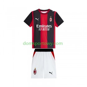 Koszulka AC Milan Dziecięcy Domowe Koszulki Piłkarskie 2026-2027 Krótki Rękaw